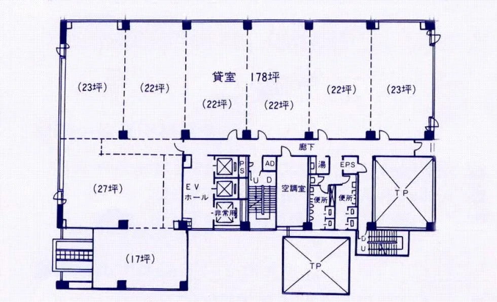 東京建物博多ビル 6 フロア図面 19