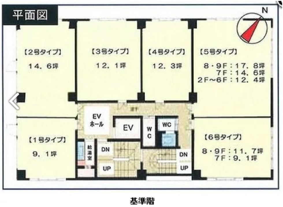 博多第2ムカヰビル 8 フロア図面 16