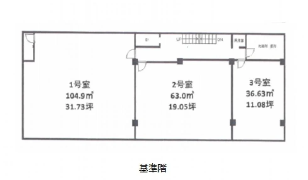 CLUB博多駅東オフィスビル 4 フロア図面 33