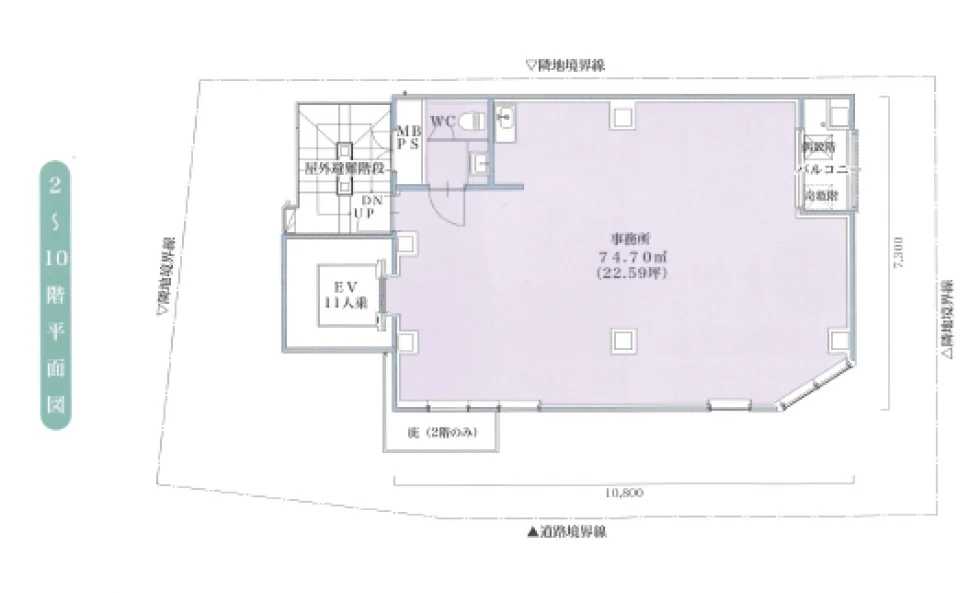 リアン博多駅前ビル 6 フロア図面 37