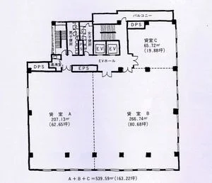 朝日生命博多駅前ビル 5 フロア図面 12