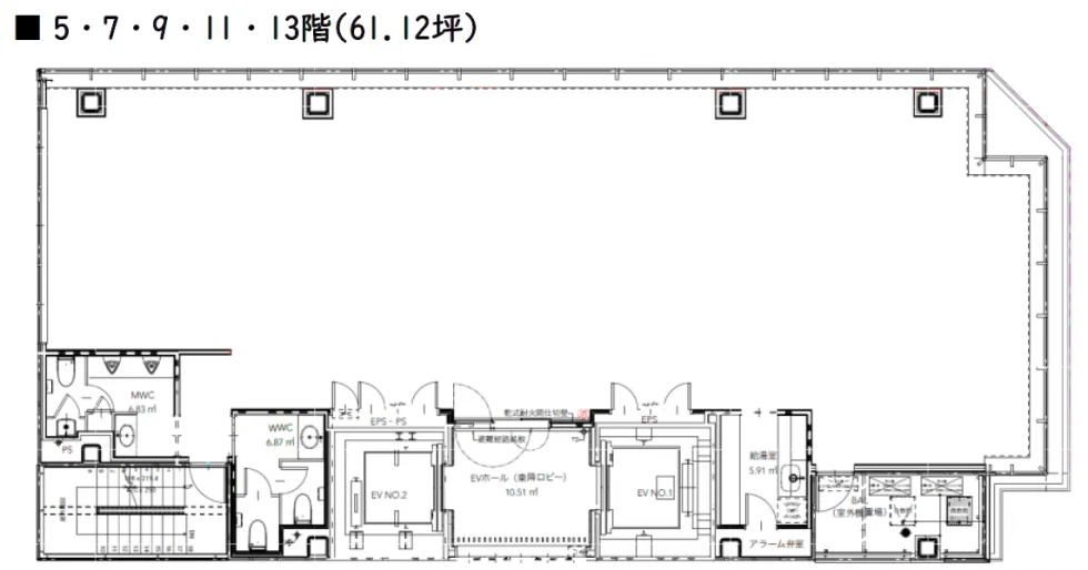 博多駅センタータワー 11 フロア図面 15