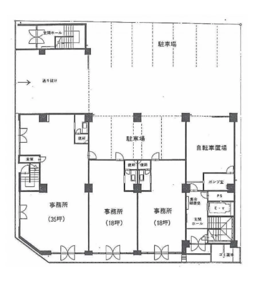 MAST博多駅南 1 フロア図面 1