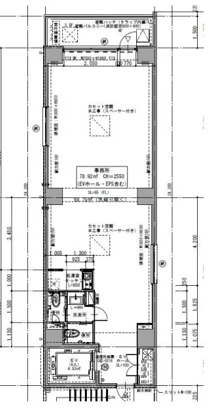 MODERN BUREAU 博多駅東 7 フロア図面 7