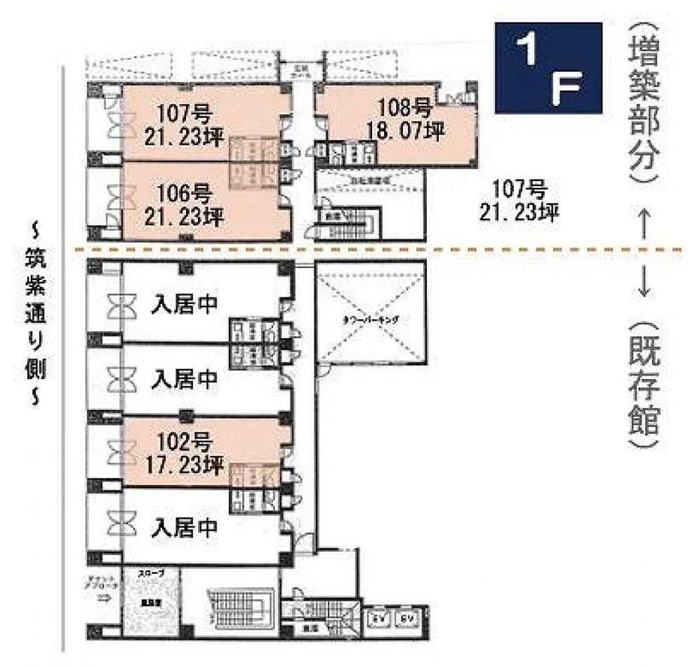 フェイズイン山王公園前 1 フロア図面 1