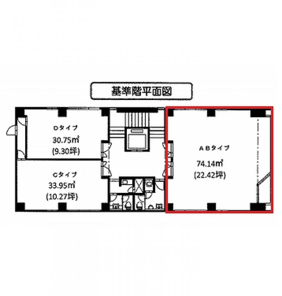 博多駅JSビル 7 フロア図面 18