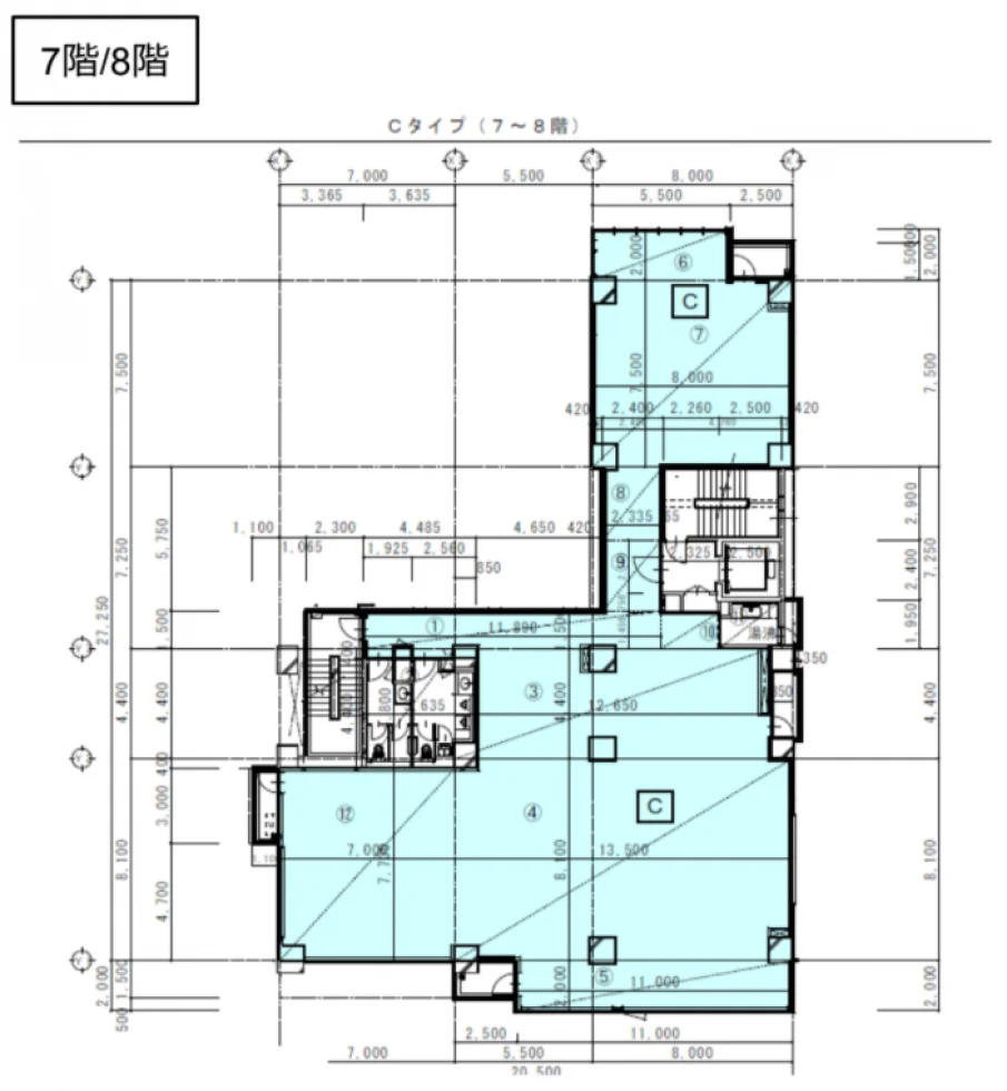 博多駅サウスビル 8 フロア図面 24