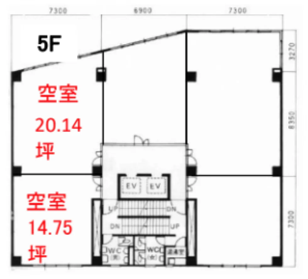 第7岡部ビル(第七岡部ビル) 5 フロア図面 14
