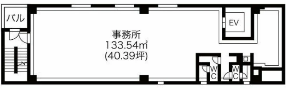 バンリビル天神リバーサイド 5 フロア図面 16