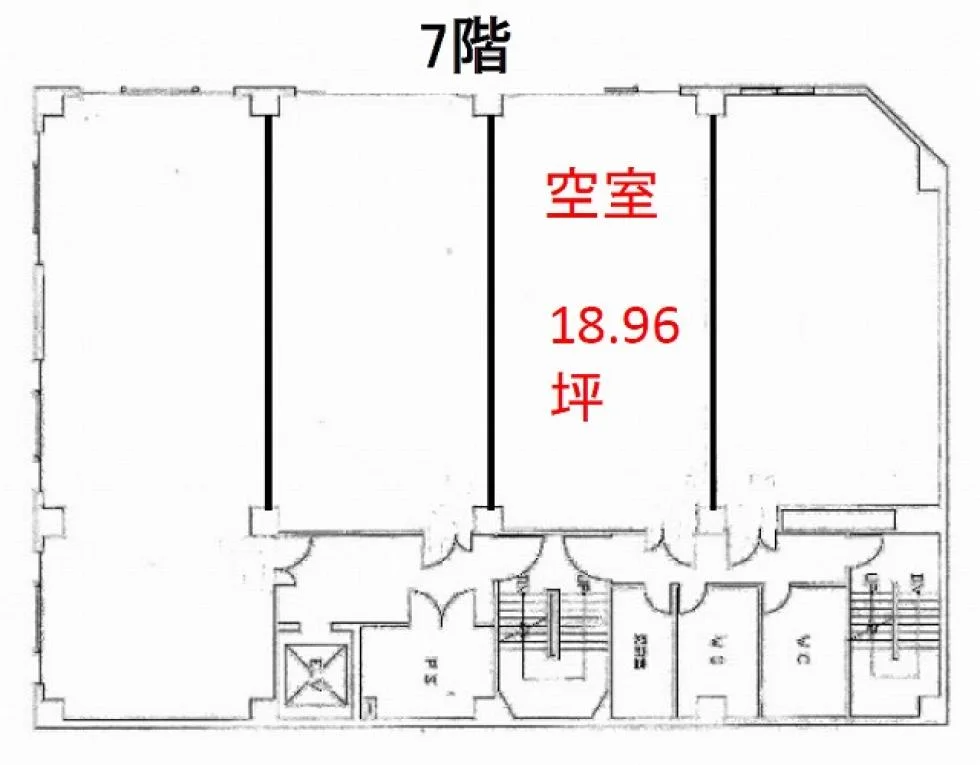 第2岡部ビル(第二岡部ビル) 7 フロア図面 25