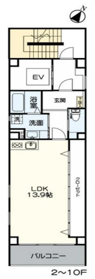 TB博多(T.B HAKATA) 2 フロア図面 1
