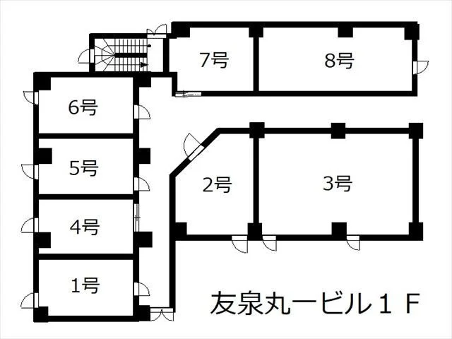 友泉丸一ビル 1 フロア図面 4